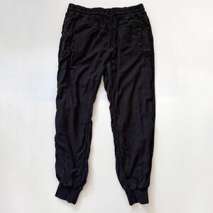 HAIDER ACKERMANN Sweatpants Joggers Black Women XL Cuff Designer Luxury